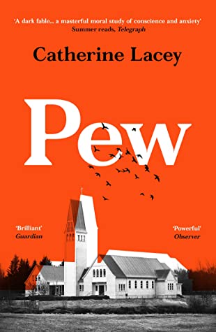 The cover of Pew with the fictional town's churches represented.