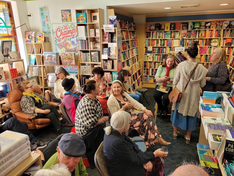 Friends and readers gathered at Thirroul Books on November 4 to help me launch my memoir All That I Forgot. Over to the right is Annie McNamara, former head of the South Coast Writers Centre, book club guru and my neighbour of 15 years.